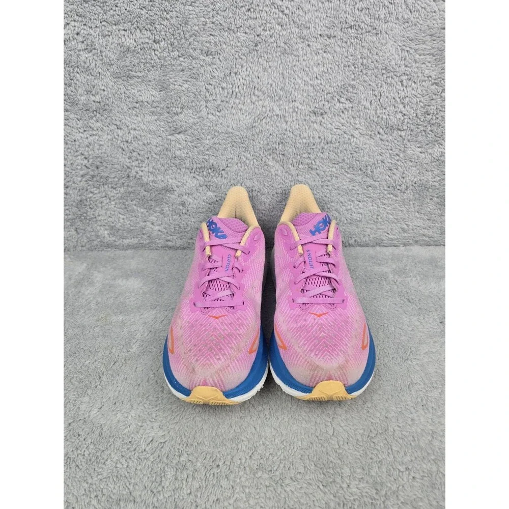 Hoka One One Pink Blue Yellow Women's Athletic Shoes